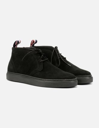 Ben Sherman Mens Ben Sherman Parka Suede Mens Black Boots - Size: 10