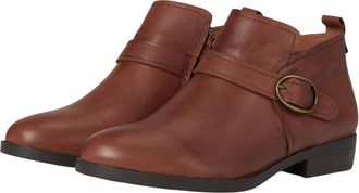 David Tate Womens Maverick Ankle Boots In Luggage Nappa Leather