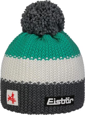 Eisb&auml;r Star Beanie with Bobble hat Knit (One Size - Green)