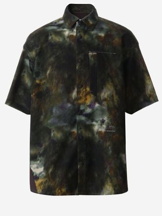And Wander Camisa de nailon con estampado abstracto de And Wander