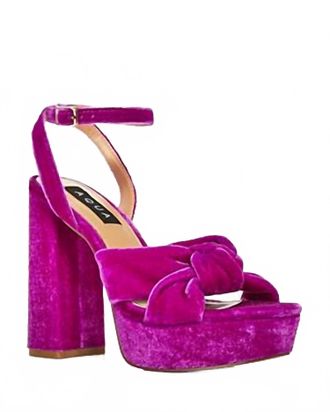 Aqua Womens Loryv Ankle Strap Platform High Heel Sandals In Fushia Pink