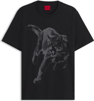 HUGO BOSS Cotton-jersey T-shirt with graphic print