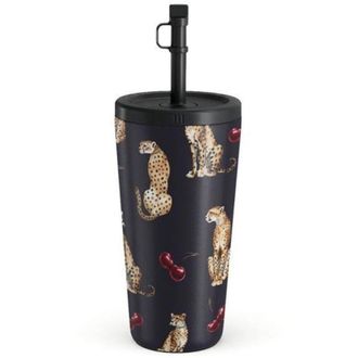 OEM Taza De Viaje - Burga - Cougar - 500 Ml - Pl&aacute;stico - Dise&ntilde;o Contempor&aacute;neo