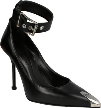 Alexander McQueen Alexander Mcqueen Buckle Leather Pump