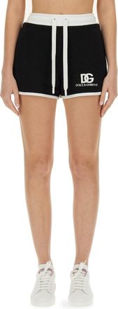 Dolce & Gabbana Womens White Cotton Clothing Shorts - Black - Size EU 38 (Womens)