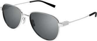 Saint Laurent SL 772 003 Mens Sunglasses Silver Size 53 - Free RX Lenses - Free RX Lenses
