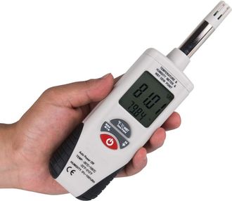 OEM Psicr&oacute;metro Digital De Bolsillo Con Retroiluminaci&oacute;n Para Medir La Temperatura Y La Humedad, Incluyendo El Punto De Roc&iacute;o Y La Temperatura De Bulbo H&uacute;