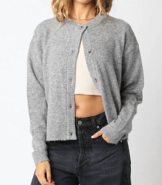 Olivaceous Gillian Sweater In Heather Grey