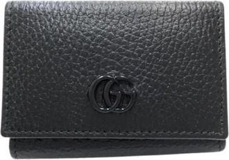 Gucci Pre-owned Tri-fold Portemonnee - Dames - Vintage Accessoires - Zwart - ONE Size - Leer - Vintage