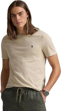 Polo Ralph Lauren Classic Fit Jersey Crewneck T-Shirt Mens T Shirt Expedition Dune Heather : 2XL, Cotton
