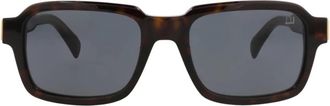 Dunhill Mens Square-Frame Recycled Acetate Sunglasses In Amber