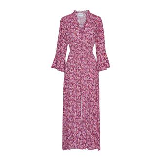 Americandreams Sally Long Dress - Dames - Casual kleedjes - Roze - S - Kleedjes