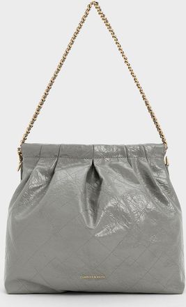 Charles & Keith Duo Double Chain Hobo Bag