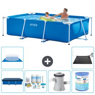 Intex Piscina Con Estructura Rectangular - 260x160x65 Cm - 7-piezas S30110