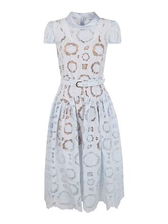 Self Portrait Floral Lace Midi Dress