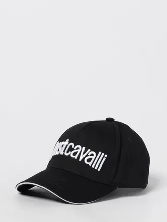 Just Cavalli Cappello Just Cavalli in cotone con logo ricamato