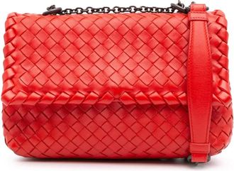 Bottega Veneta Borsa a tracolla Baby Intrecciato Olimpia in nappa 2012-2024 - Rosso