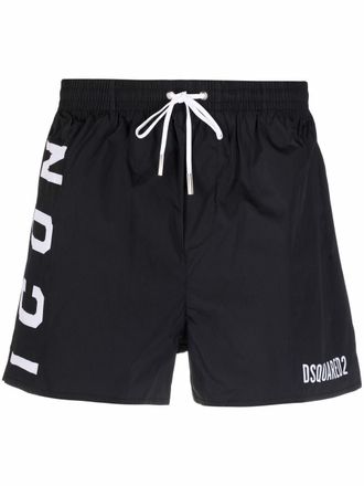 Dsquared2 Costume da bagno con stampa - Nero