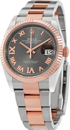 Rolex Datejust 31 Automatic Diamond Grey Dial Watch 126231GYRDO