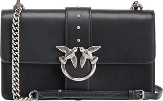 Pinko Pinko, Dames, Tassen, Zwart, Maat: ONE Size Katoen