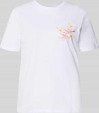 Pieces Regular Fit T-Shirt aus reiner Baumwolle Modell BRIANNA in Weiss, Gr&ouml;&szlig;e XL