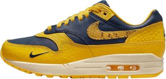 Nike Nike Sportswear Air Max 1 Leather Trainers for Women, Ochre Midnight Blue, 6.5 UK