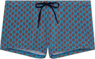 HOM Anglet Swim Shorts in Turquoise Print at Nordstrom, Size Xx-Large