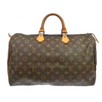 Louis Vuitton Speedy Handbag Monogram Canvas Brown Canvas Handbag (Pre-Owned)