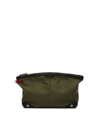 Hammitt Hammitt Nicky Cosmetic Pouch Jade Nylon Gunmetal Lrg