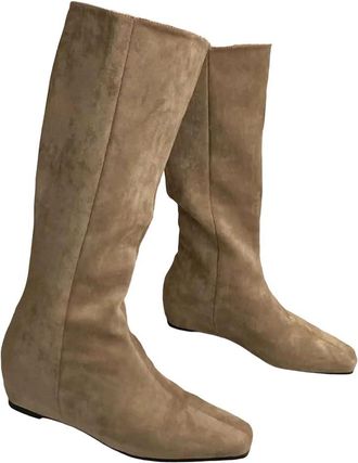 Generic Womens Non Slip High Boots Solid Color Casual Party Outdoor Dress Shoes