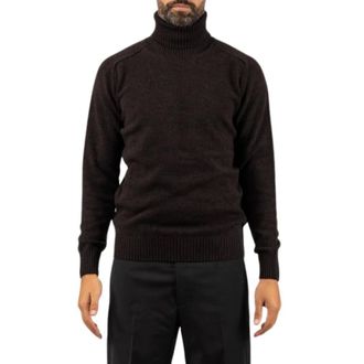 Brooksfield Turtleneck Sweater - Heren - Truien - Bruin - Maat: M Wol