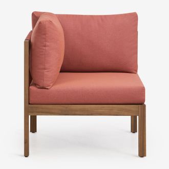 Sklum M&oacute;dulo Esquinero Para Sof&aacute; Modular En Madera De Acacia Branson Sklum
