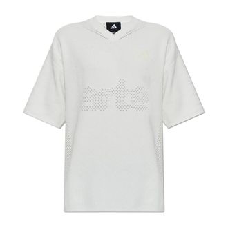 adidas Flatknit Jersey - Heren - Sportshirts - Wit - 2XL - Polyester - Fitness