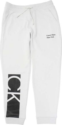 Calvin Klein Mens Graphic Fleece Jogger In Glacier Grey