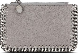 Stella McCartney Falabella Zipper Cardholder - Dames - Portefeuilles - Grijs - ONE Size - Polyester - Accessoires