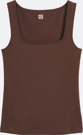 La Redoute Collections Tanktop met vierkante hals
