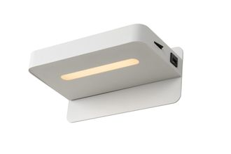 Lucide ATKIN Modern Bedside LED Lamp Stylish Non Dimmable Wall Light in White