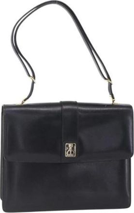 Burberry Pre-owned Vintage Schoudertas - unisex - Vintage Schoudertas - Zwart - ONE Size - Leer - Vintage