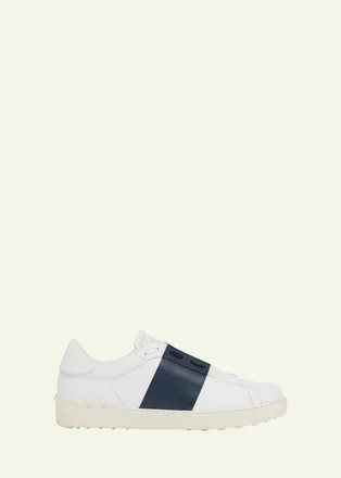 Valentino Garavani Mens Open Calfskin Sneakers
