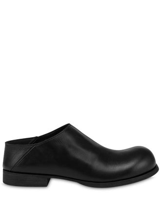 Moschino Folding Heel Black Flat Shoes