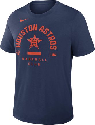Nike Houston Astros Authentic Collection Early Work Nike Mens Dri-FIT MLB T-Shirt in Blue | 034J44BHUS-HXK