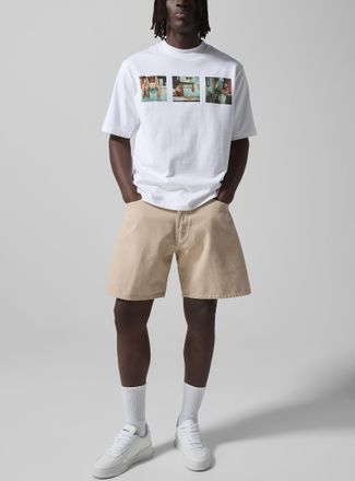 Dsquared2 Mens Wide-leg cotton canvas short