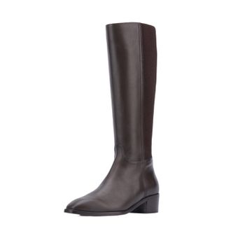 Aquatalia Womens Ricarda Fashion Boot, Brown Leather, 4.5 UK