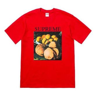 SUPREME FW18 Still Life Tee Red Printing Short Sleeve Unisex SUP-FW18-021