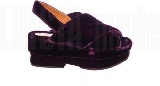 Chie Mihara Velvet Grape Stijlvolle Schoenen - Dames - Sandalen - Paars - 37 EU - Schoenen