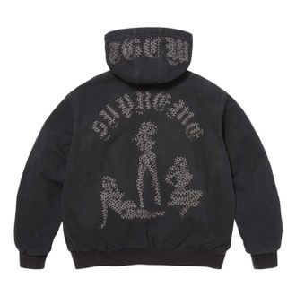 SUPREME x The Great China Wall Hooded Work Jacket Black SUP-SS26-185-BLK