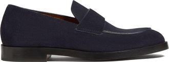 Ermenegildo Zegna Torino loafers - men - Suede/Leather/Leather/Rubber - 8 - Blue