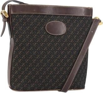 Loewe Pre-owned Nylon Schoudertas - Dames - Vintage Schoudertas - Bruin - ONE Size - Nylon - Vintage