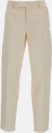 Fendi Pantaloni In Gabardine Di Lana