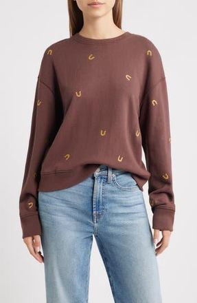 Rails Ramona Horseshoe Embroidered Crewneck Sweatshirt in Horseshoes at Nordstrom Rack, Size Xx-Small